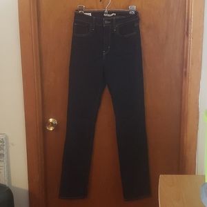 Levi's high rise straight leg jeans, size 27